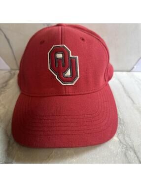 OU Felt Patch Sooners Oklahoma Red Baseball Hat Captivating Hardware Cap
